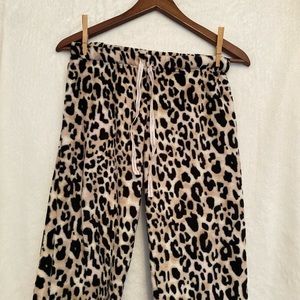 Leopard print pj pants
